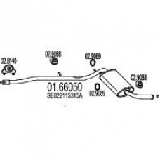 01.66050 MTS Глушитель выхлопных газов конечный