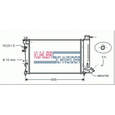 1507201 KUHLER SCHNEIDER Радиатор, охлаждение двигател