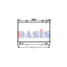 071710N AKS DASIS Радиатор, охлаждение двигателя