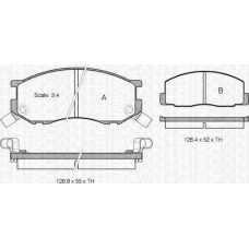 8110 13953 TRISCAN Комплект тормозных колодок, дисковый тормоз