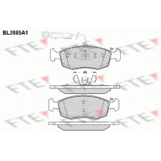 BL2685A1 FTE Комплект тормозных колодок, дисковый тормоз