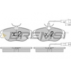 BP2587 BREMSI Комплект тормозных колодок, дисковый тормоз