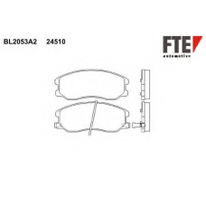 BL2053A2 FTE Комплект тормозных колодок, дисковый тормоз