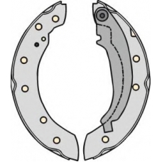 K726682 MGA Комплект тормозов, барабанный тормозной механизм