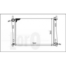 017-017-0018 LORO Радиатор, охлаждение двигателя