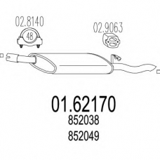 01.62170 MTS Глушитель выхлопных газов конечный