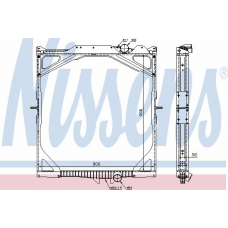 63028A NISSENS Радиатор, охлаждение двигателя
