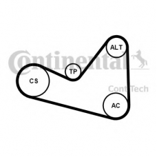 6PK1050K3 CONTITECH Поликлиновой ременный комплект