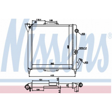 63867 NISSENS Радиатор, охлаждение двигателя