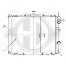 8129194 DIEDERICHS Радиатор, охлаждение двигателя