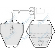 PAD1386 APEC Комплект тормозных колодок, дисковый тормоз