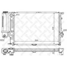 10-25024-SX STELLOX Радиатор, охлаждение двигателя