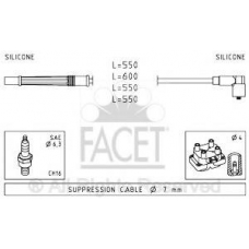 4.7246 FACET Комплект проводов зажигания