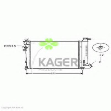 31-0171 KAGER Радиатор, охлаждение двигателя