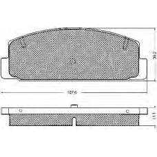 10746 BSF Комплект тормозных колодок, дисковый тормоз
