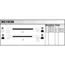 XC1036 QUINTON HAZELL Комплект проводов зажигания
