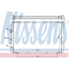 63796 NISSENS Радиатор, охлаждение двигателя