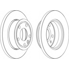 DDF426-1 FERODO Тормозной диск