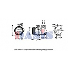 851845N AKS DASIS Компрессор, кондиционер