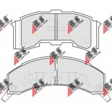 38261 ABS Комплект тормозных колодок, дисковый тормоз