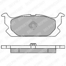 LP1065 DELPHI Комплект тормозных колодок, дисковый тормоз