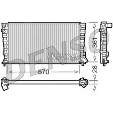 DRM07020 NPS Радиатор, охлаждение двигателя