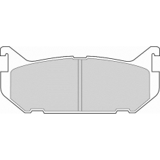 FD6649N NECTO Комплект тормозных колодок, дисковый тормоз