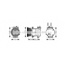 DWK071 Prasco Компрессор, кондиционер