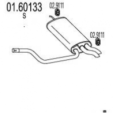 01.60133 MTS Глушитель выхлопных газов конечный