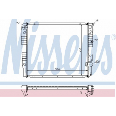 65528A NISSENS Радиатор, охлаждение двигателя