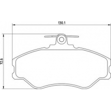 363700203036 MAGNETI MARELLI Комплект тормозных колодок, дисковый тормоз