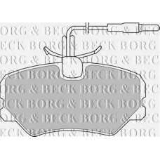 BBP1105 BORG & BECK Комплект тормозных колодок, дисковый тормоз