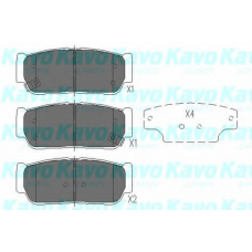 KBP-4017 KAVO PARTS Комплект тормозных колодок, дисковый тормоз