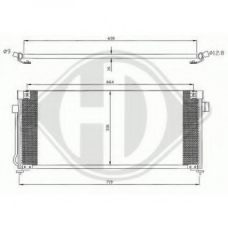 8622100 DIEDERICHS Конденсатор, кондиционер