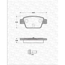 363702161163 MAGNETI MARELLI Комплект тормозных колодок, дисковый тормоз