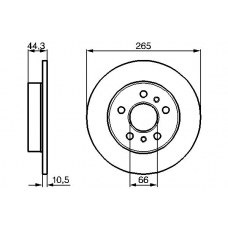 0 986 478 757 BOSCH Тормозной диск