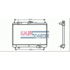 0206801 KUHLER SCHNEIDER Радиатор, охлаждение двигател