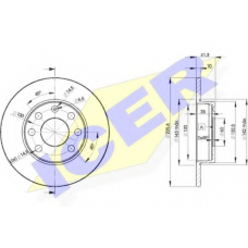78BD6193-2 ICER Тормозной диск