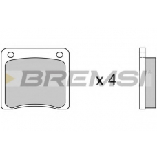 BP2081 BREMSI Комплект тормозных колодок, дисковый тормоз