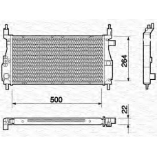 350213759000 MAGNETI MARELLI Радиатор, охлаждение двигателя