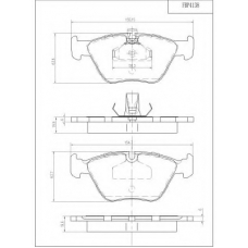 FBP4138 FI.BA Комплект тормозных колодок, дисковый тормоз