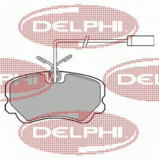 LP900 DELPHI Комплект тормозных колодок, дисковый тормоз