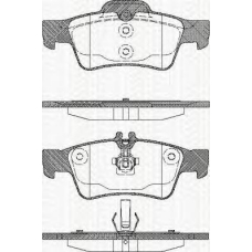 8110 23036 TRISCAN Комплект тормозных колодок, дисковый тормоз