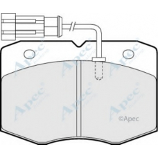 PAD1057 APEC Комплект тормозных колодок, дисковый тормоз