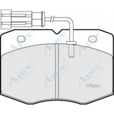 PAD1057 APEC Комплект тормозных колодок, дисковый тормоз