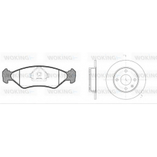 83853.00 WOKING Комплект тормозов, дисковый тормозной механизм