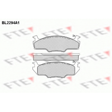 BL2294A1 FTE Комплект тормозных колодок, дисковый тормоз