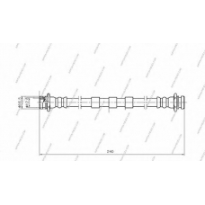D370O05 NPS Тормозной шланг