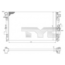 721-0011 TYC Радиатор, охлаждение двигателя