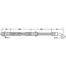 FBH7457 FIRST LINE Тормозной шланг